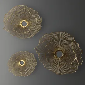 Wall decor futuristic coral panel